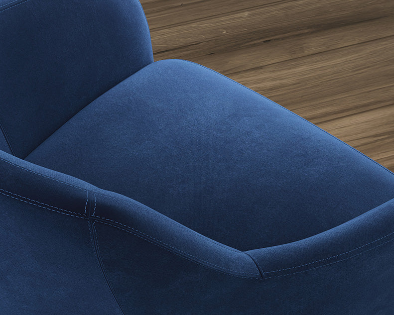 Chair Occasional Harvey Park Collection Velvet Dark Blue by Homeportonline