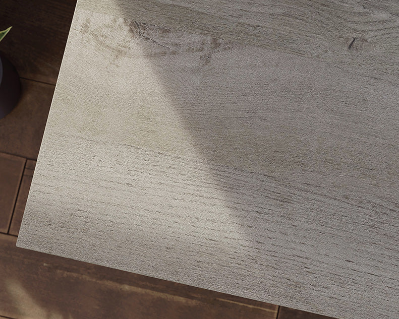 Manhattan Gate Single Pedestal Desk With Drawers Mystic Oak Finish by Homeportonline