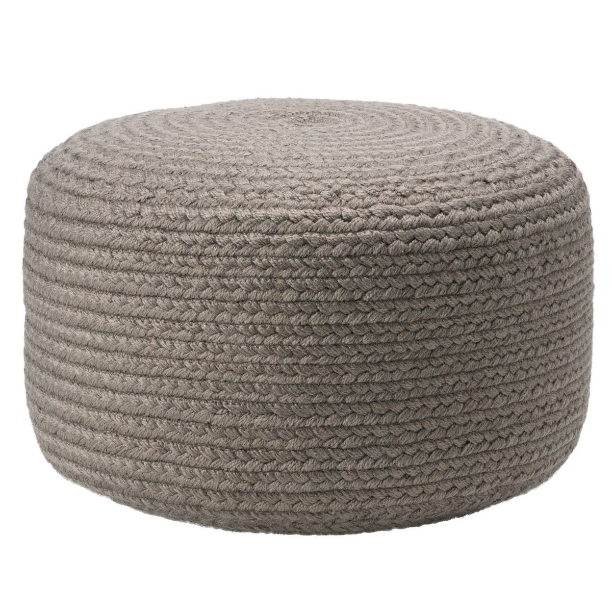 Saba Solar Santa Rosa Pouf in Grey by Homeportonline