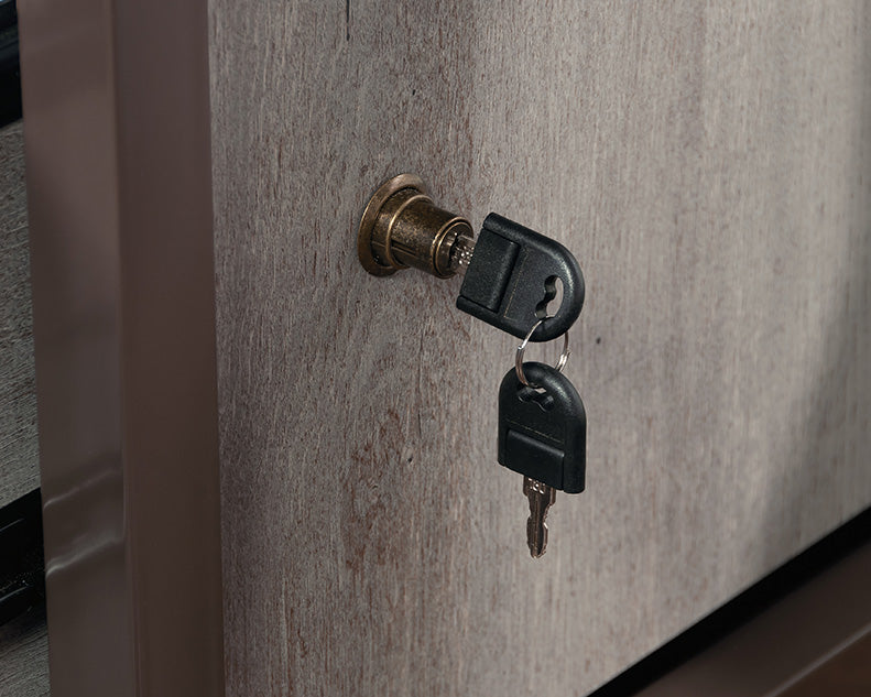 Manhattan Gate Two Shelf Narrow Bookcase in Mystic Oak Finish by Homeportonline