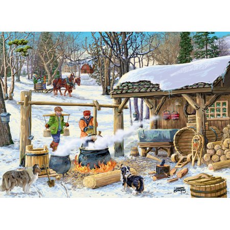 Maple Syrup Time  a 1000-piece Puzzle by Vermont Christmas Company