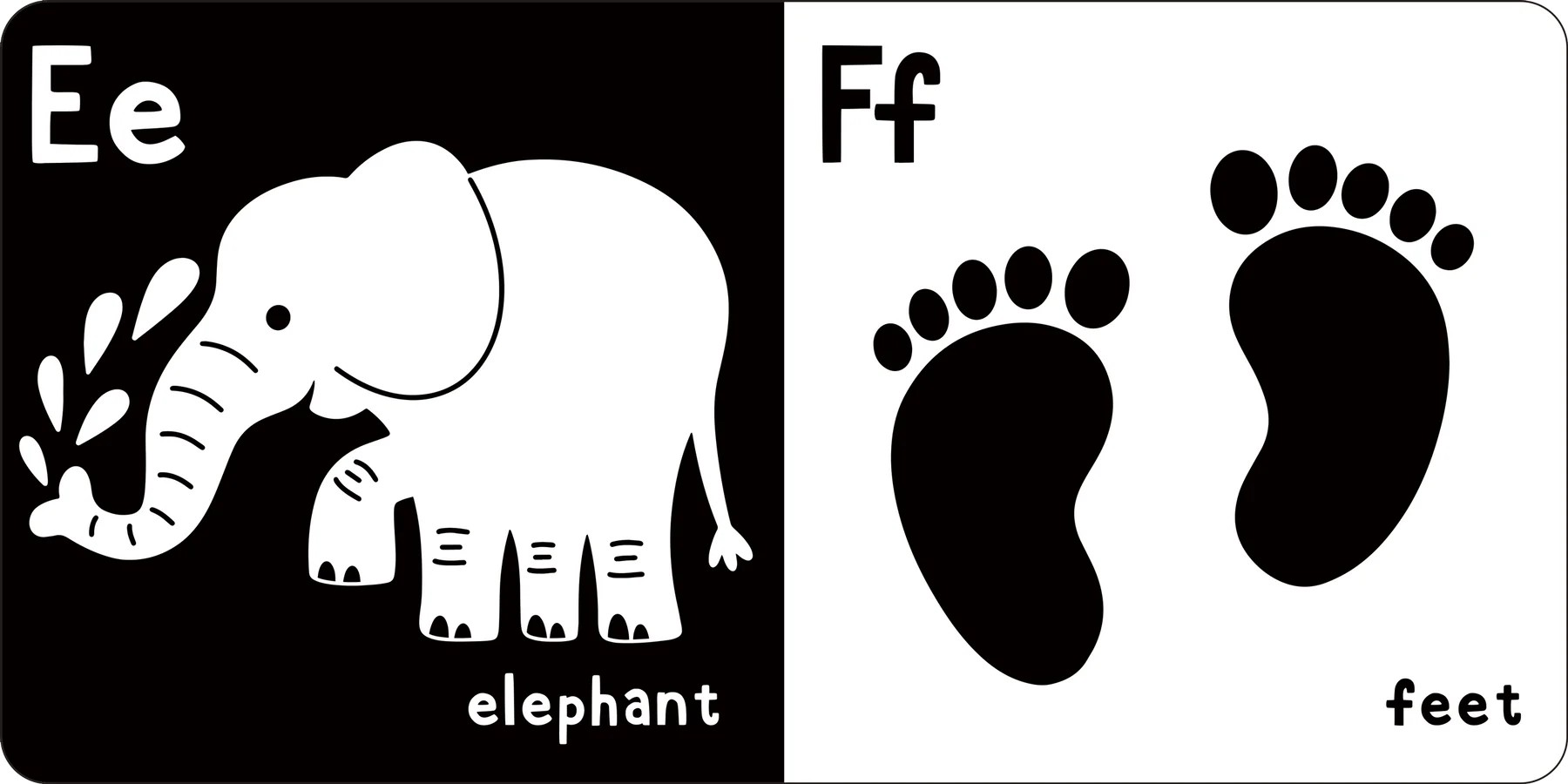 First Board Book High Contrast What Does Baby See? ABC by Homeportonline