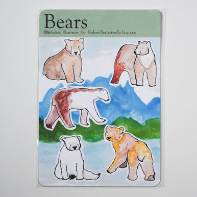 Hudson Illustration Sticker Sheet
