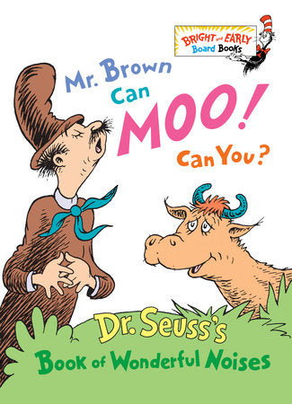 Dr. Seuss Book Mr Brown Can Moo Can You (4x5 Board Book) by Homeportonline