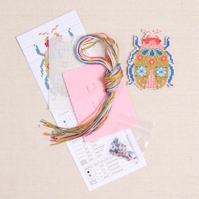 Blooming Bugs Cross Stitch Kit