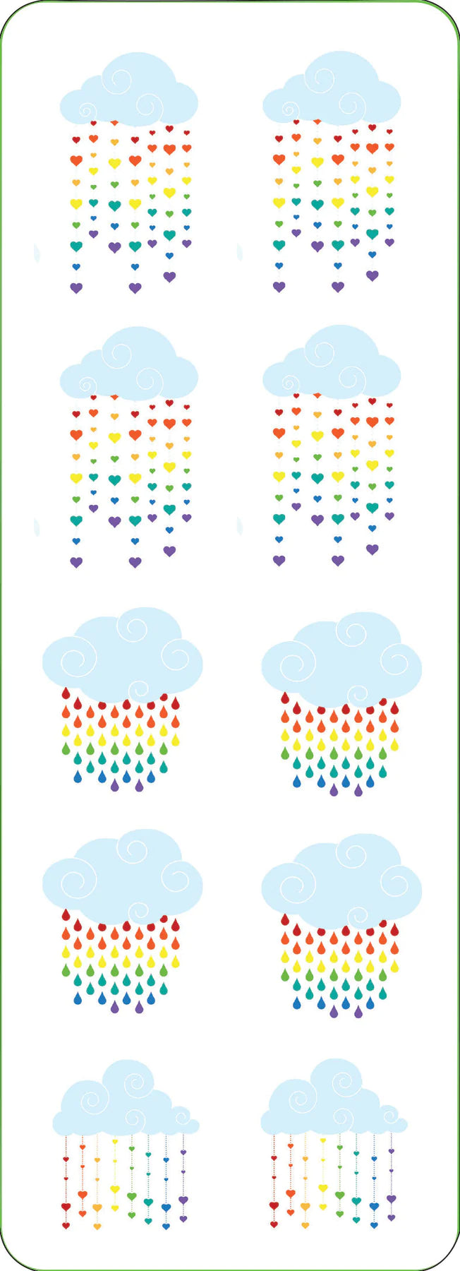 Sticker Set Rainbows by Homeportonline