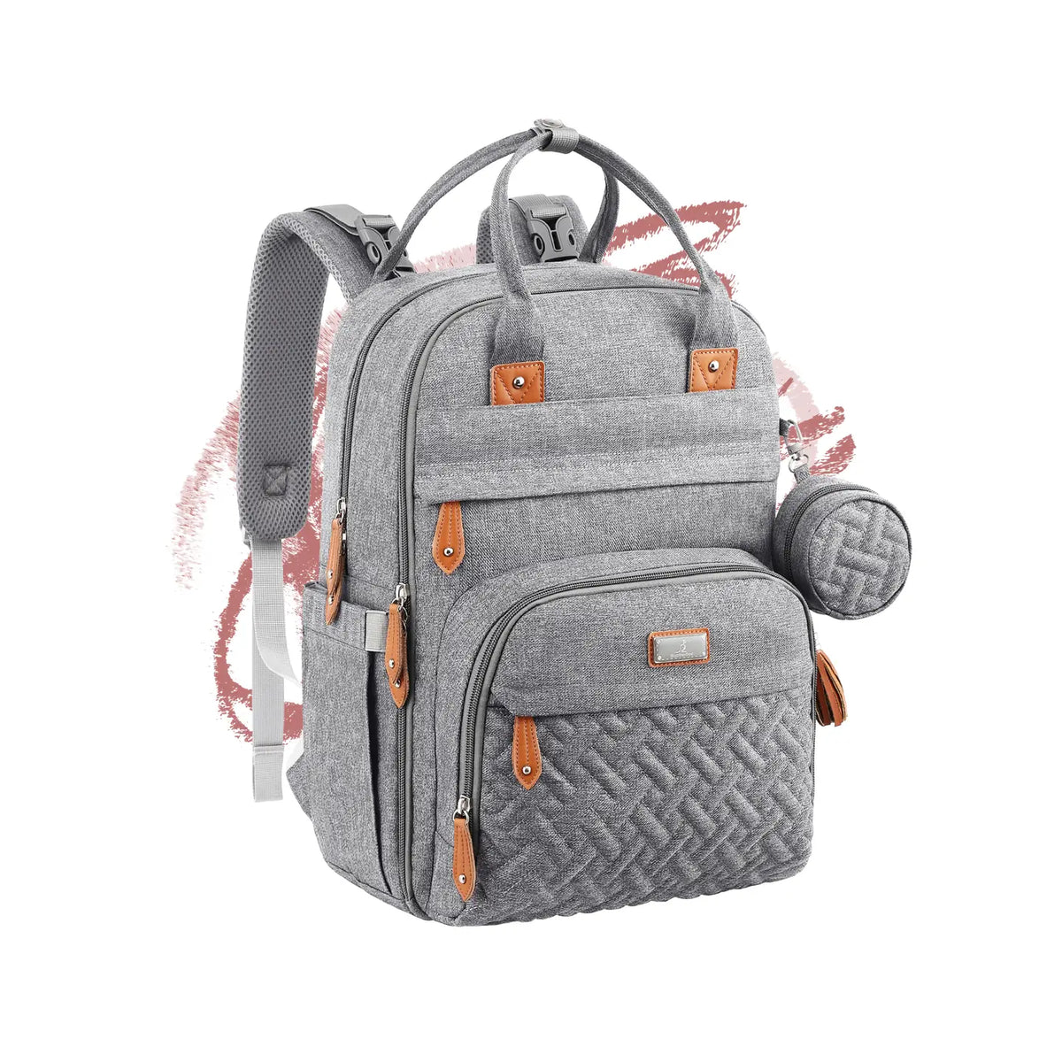 Babbleroo Diaper Bag Backpack | Large