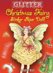 Glitter Christmas Fairy Sticker Paper Doll