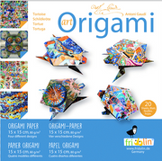 Art Origami 15cm x 15cm Antoni Gaudi Tortoise by Homeportonline