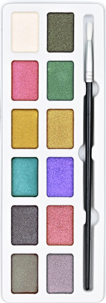 Art Center Paint Set Watercolor 12 Color Chameleon Iridescent by Homeportonline
