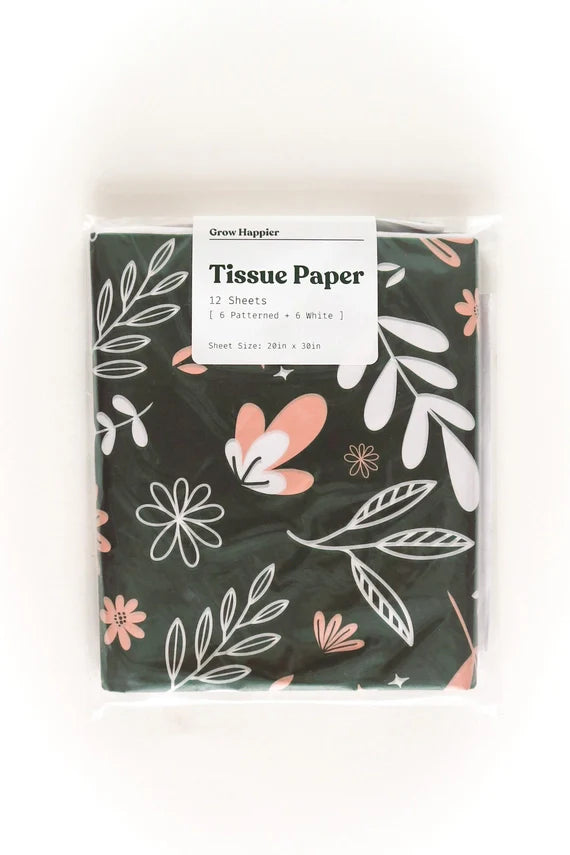 Tissue Paper - House Plant and Floral Design