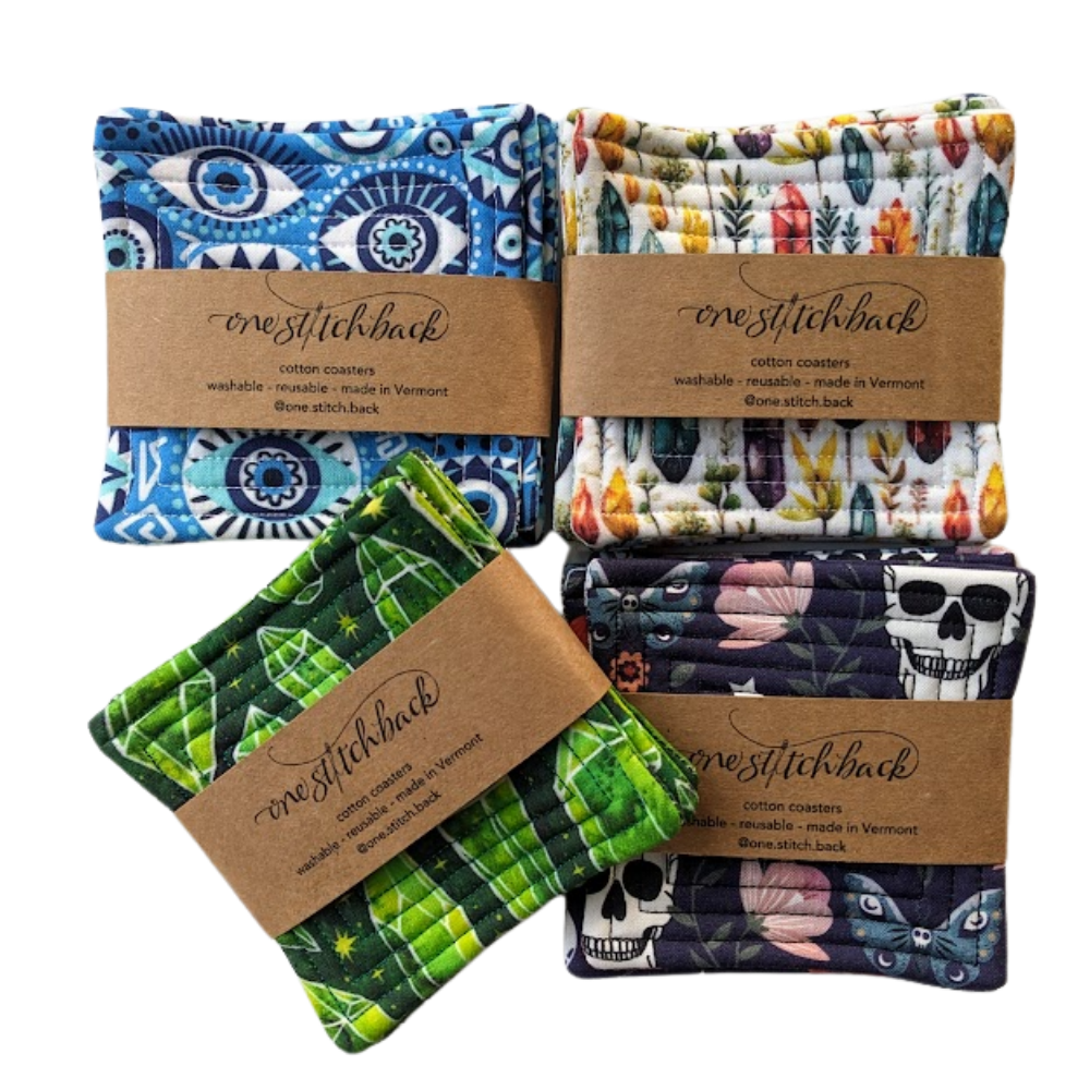 Evil Eye Quilted Coasters