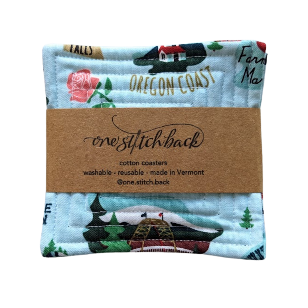 Portland Love Quilted Coasters