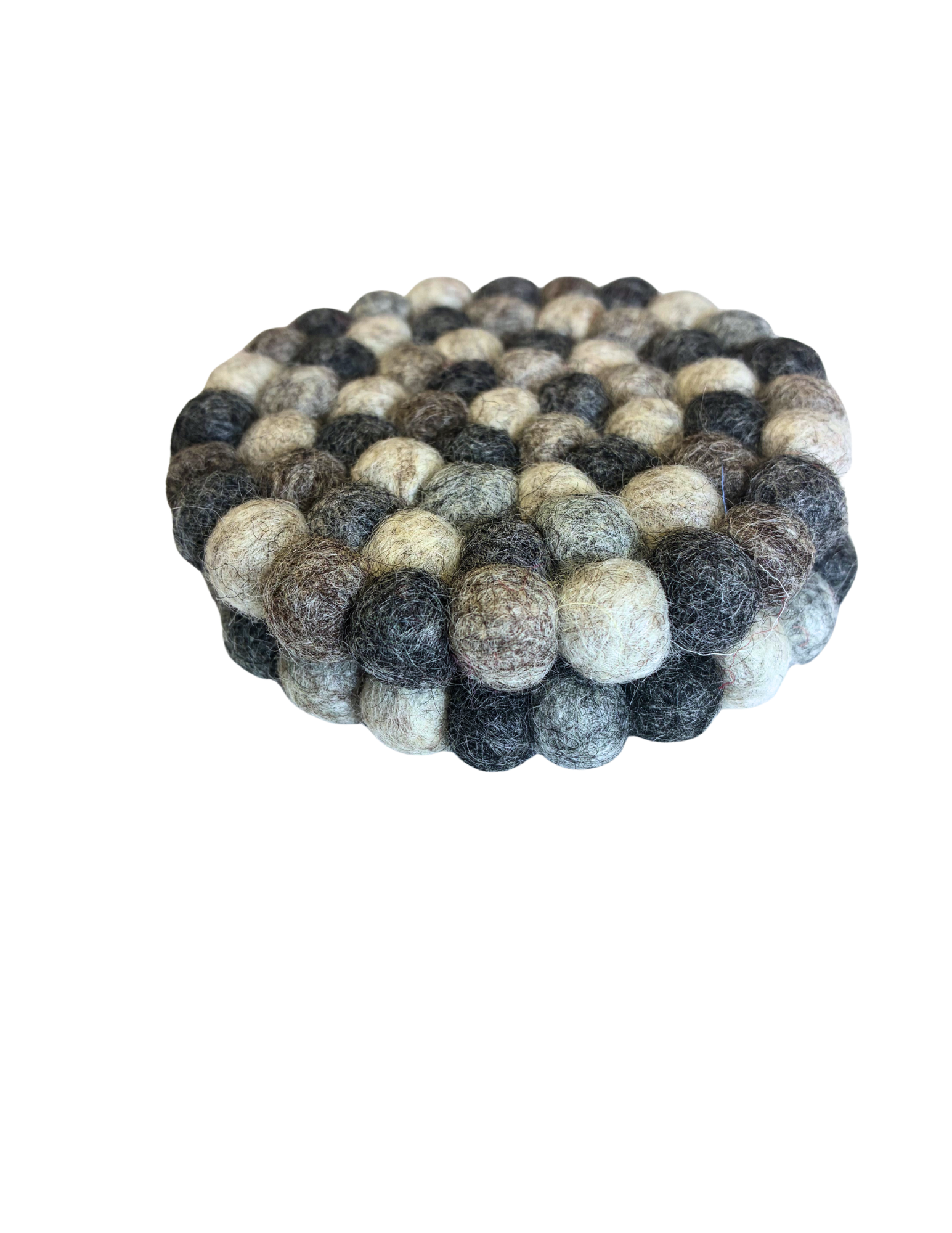 DC Felt Wool Ball Coaster- Square, Circle (set of 4) | 935 FC
