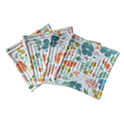 Winged Floral Quilted Coasters