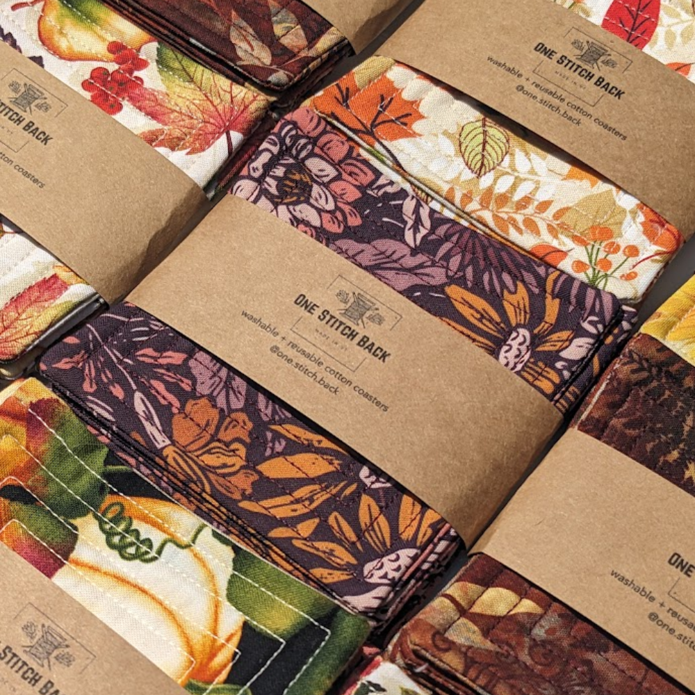 Bewitched Blooms - Quilted Coasters