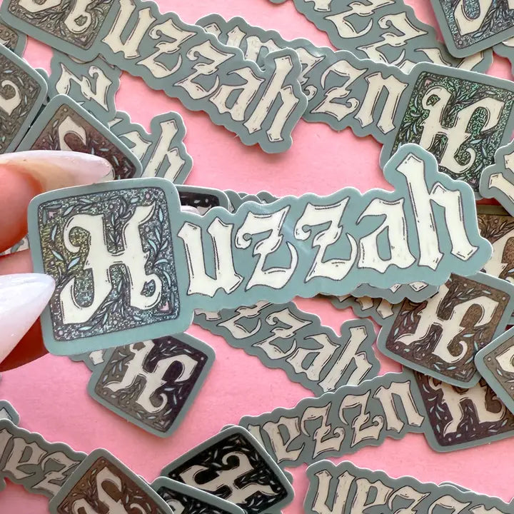 Huzzah Vinyl Sticker