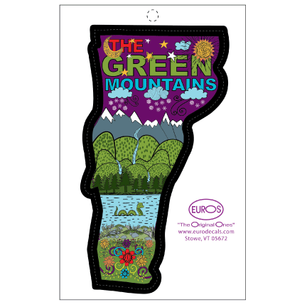 The Green Mountains Die-Cut Decal by Homeportonline