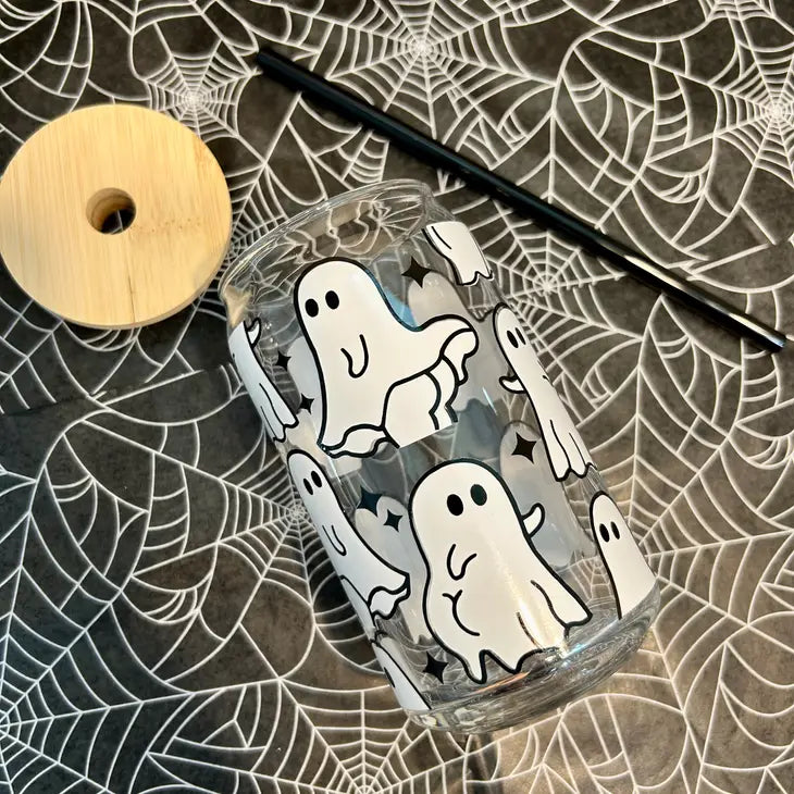 Ghost Cup, Ghost Lover Glass, Spooky Cup, Halloween Cup