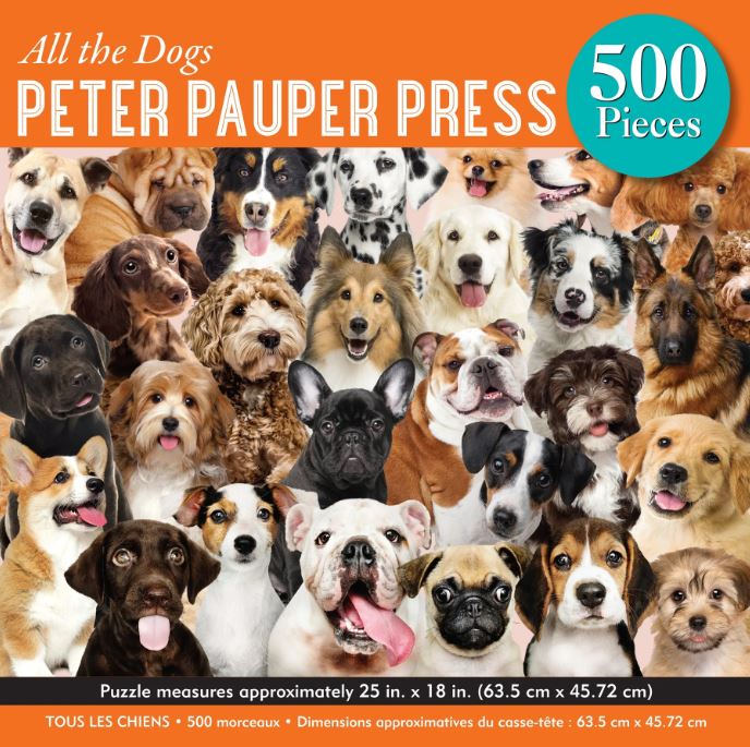 Puzzle 500 Piece All the Dogs by Homeportonline