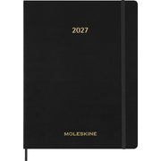 Moleskine 2027 15-Month Essential Planner, Soft Cover, Weekly Vertical, XXL (8.5 x 11), Black, 128 pages
