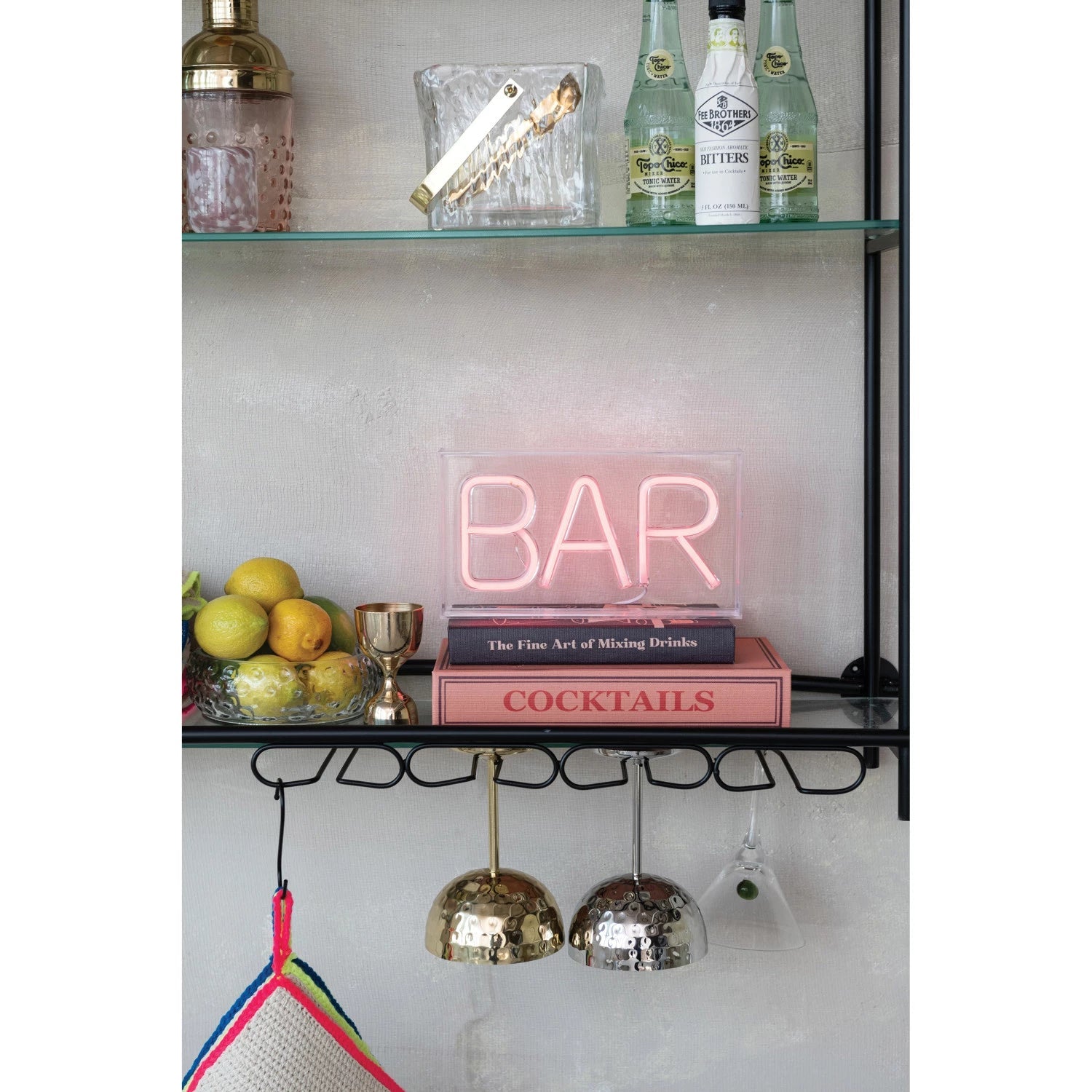 Neon LED Light "Bar" Red 5"h by Homeportonline