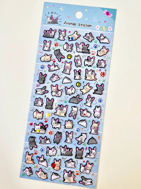 Stickers Puffy Bulldog by Homeportonline