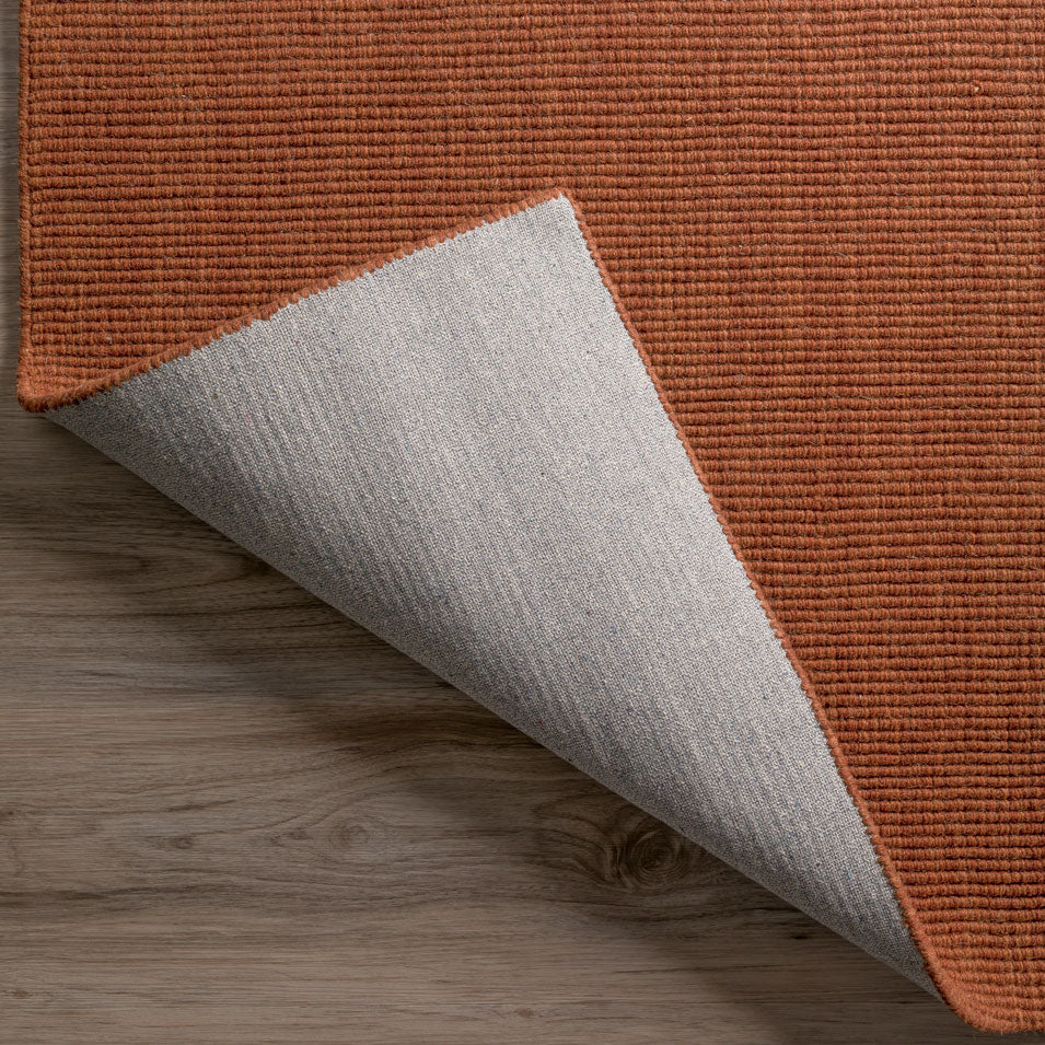Monaco Boucle Wool Rug Paprika 3'6" x 5'6" by Homeportonline