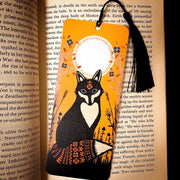 Fox Bookmark Featuring Cut Paper Collage