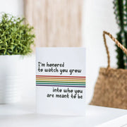 I'm Honored Rainbow LGBTQ Coming Out Greeting Card