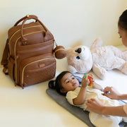 Babbleroo Original Vegan Leather Diaper Bag Backpack