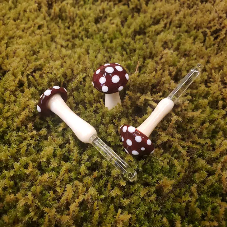 Mushroom Glass Plant Spike