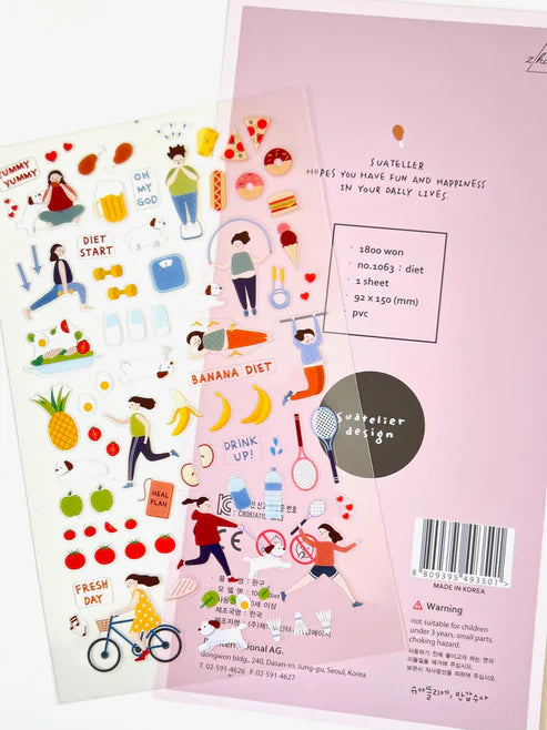 Stickers Diet & Exercise by Homeportonline