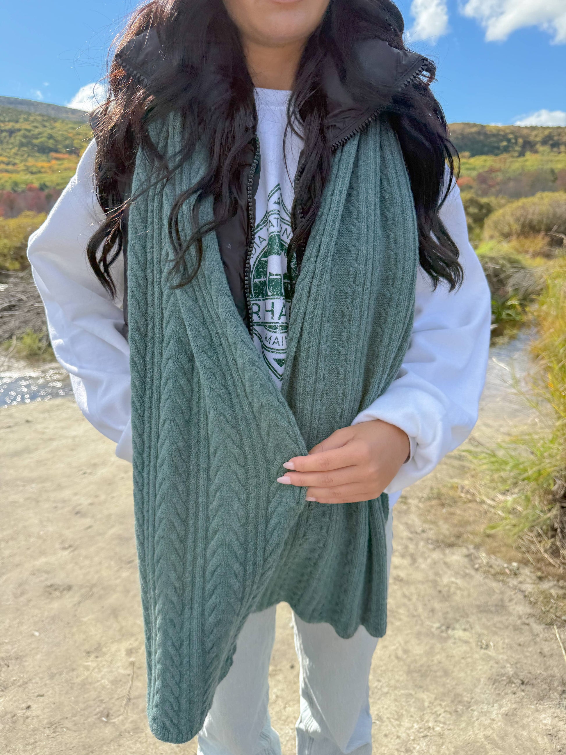 C.C Beanie - Cable C.C Scarf: Coco Berry by SidePony Boutique