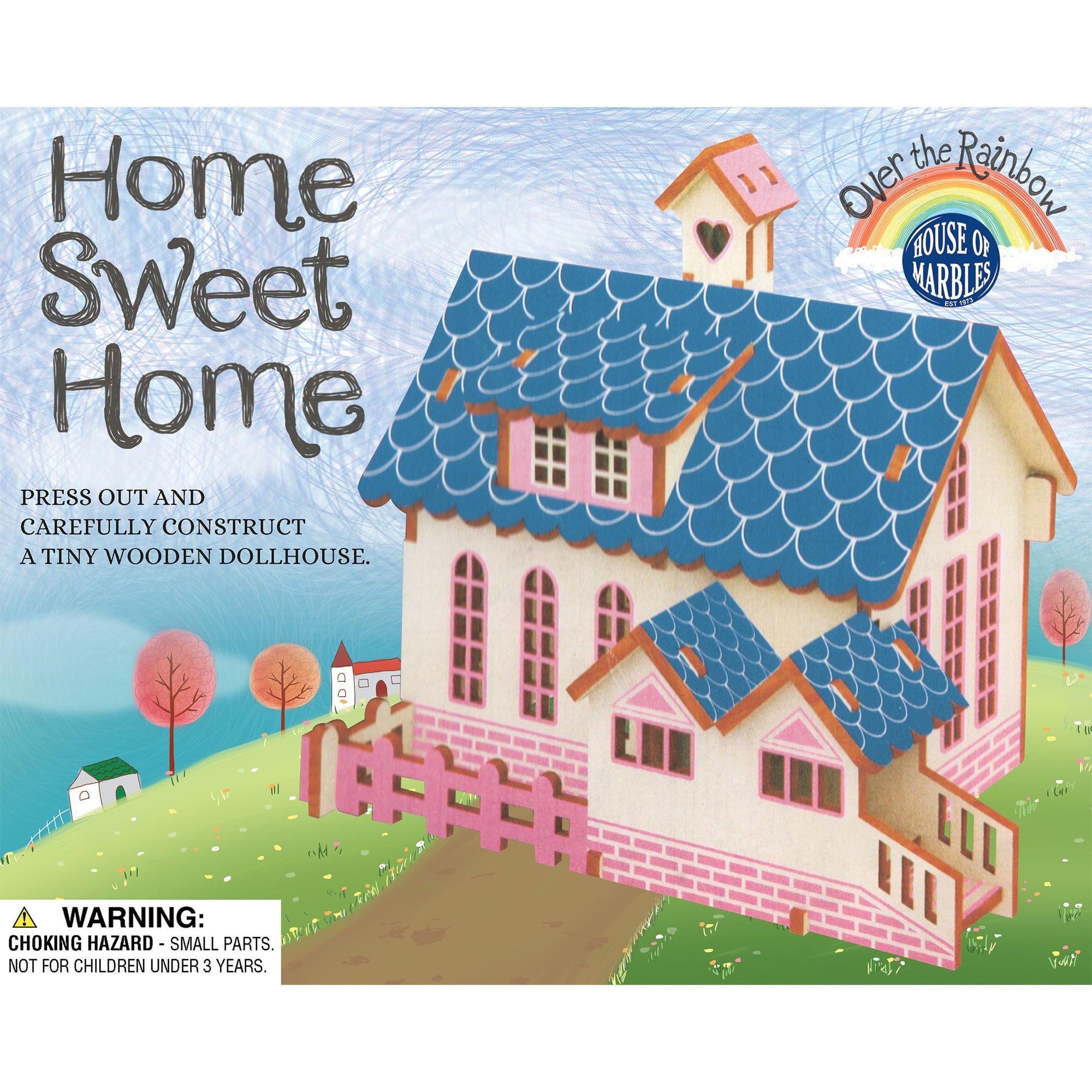 Home Sweet Home Quaint Cottage Construction Kits Wooden by Homeportonline