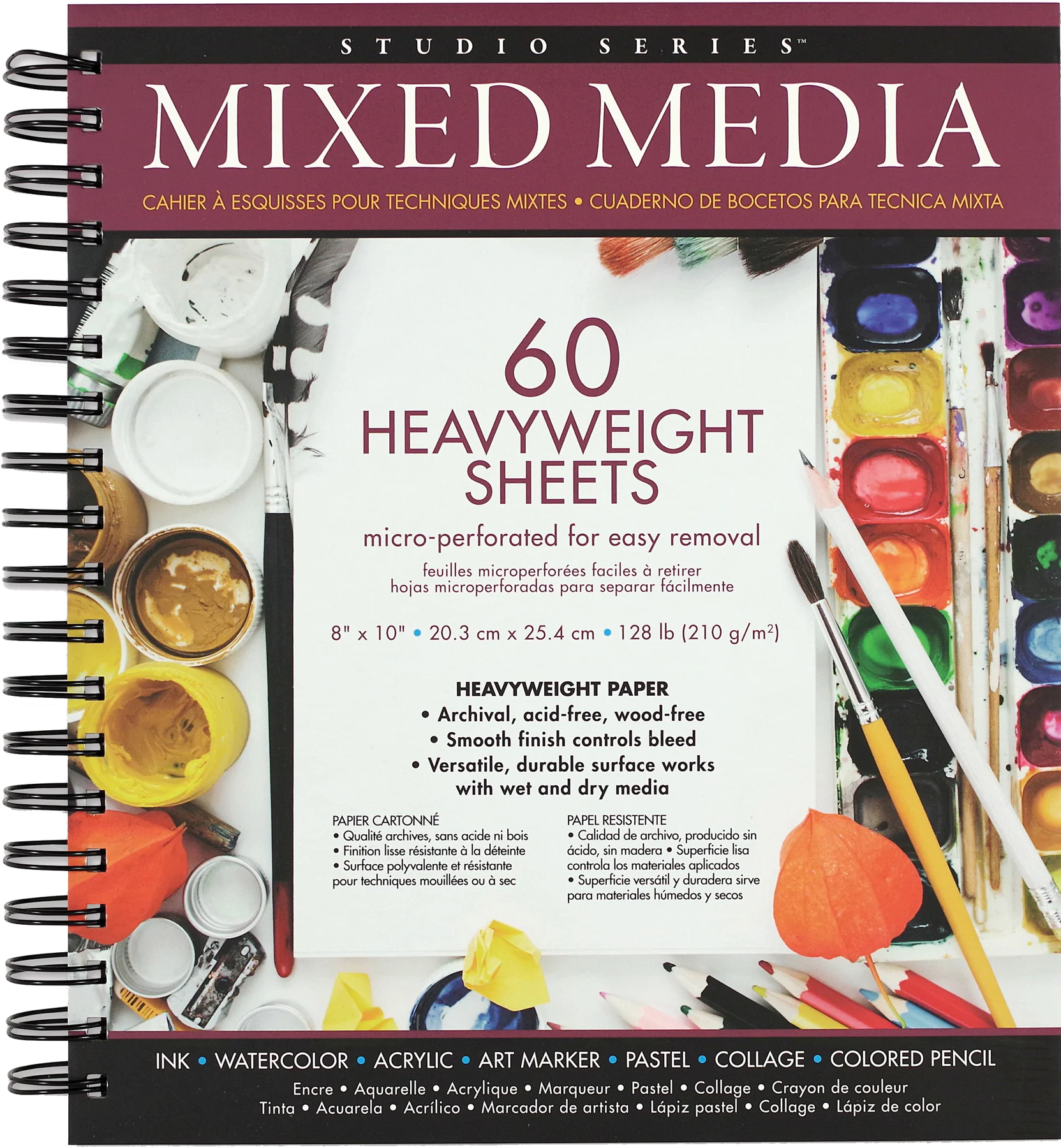 Art Center Pad Heavyweight For Mixed Media 60 Sheets by Homeportonline
