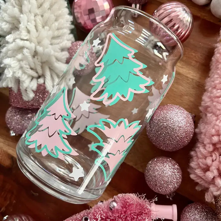 Boho Sips Glass Cups 16 oz