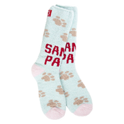 Socks - World's Softest Cozy Crew OS Santa Paws by Homeportonline