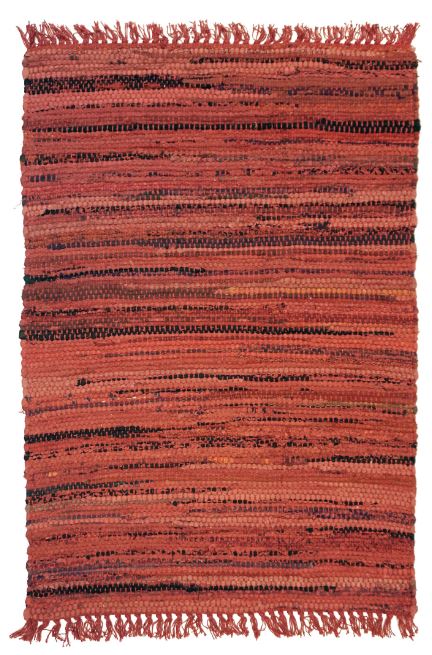 Sturbridge Rag Rug Cotton Red 2' x 3' by Homeportonline