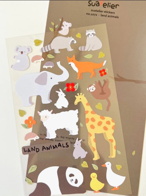 Stickers Land Animals by Homeportonline