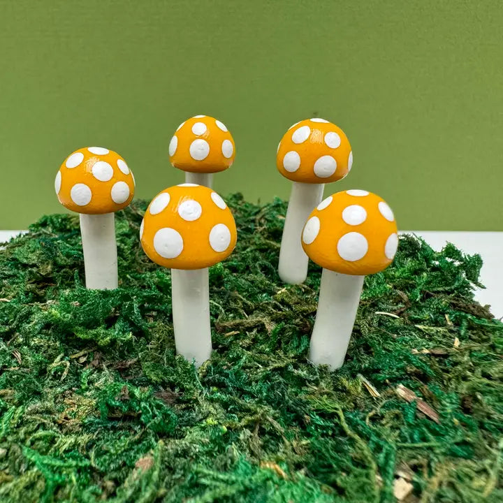 Fairy Garden Mushroom Ball-style Plant Pick