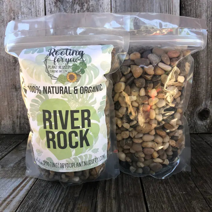 River Rock Soil Amendment 8oz Volume Resealable Bags Organic