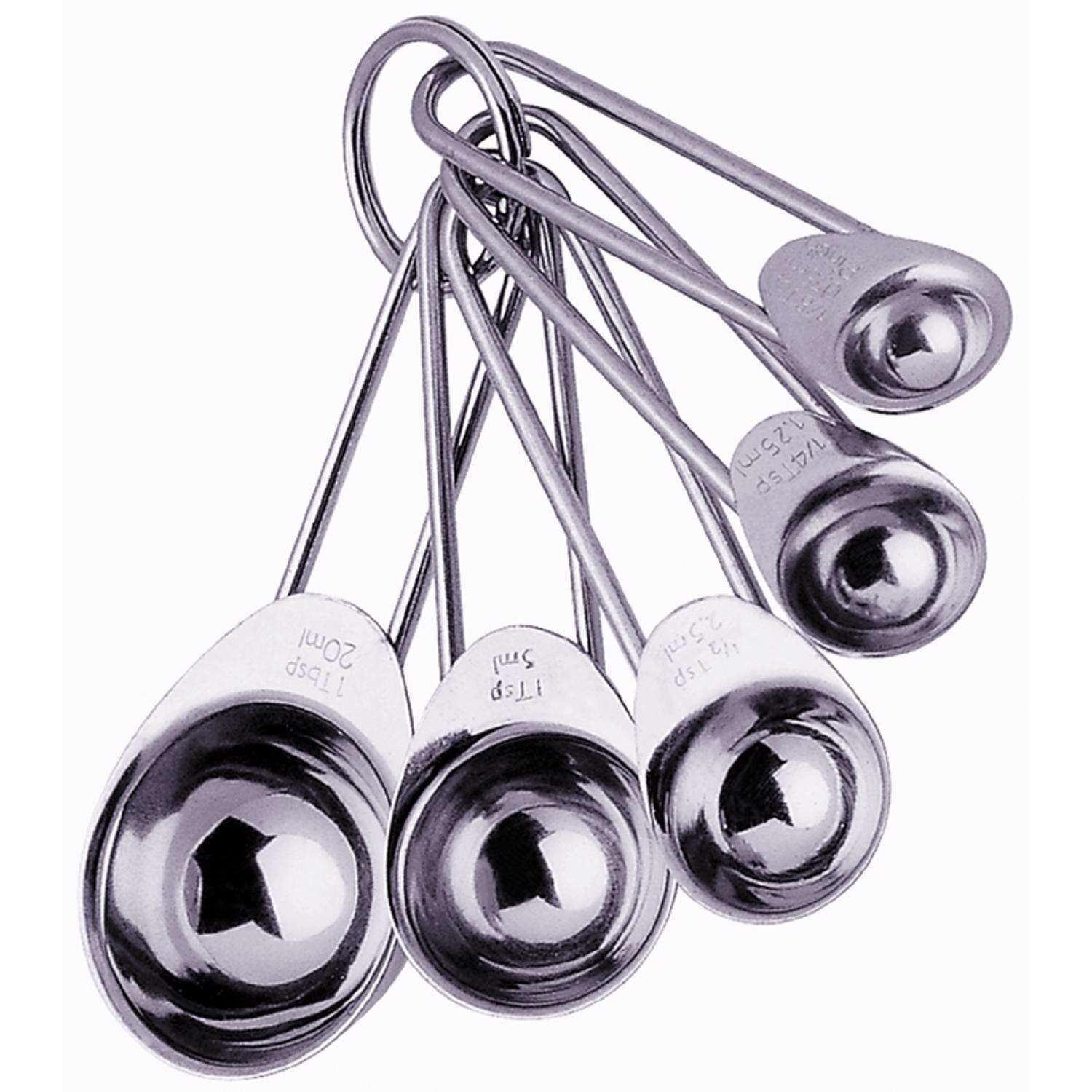 Measuring Set - Stainless Steel Spoon 5 Piece Set by Homeportonline