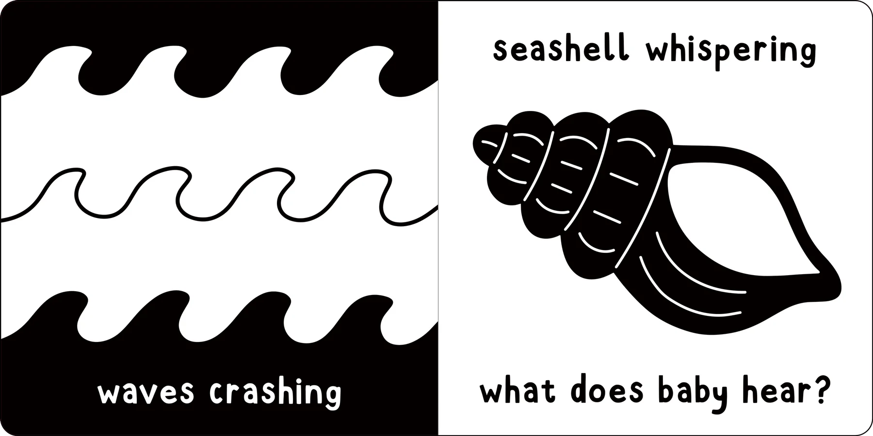 First Board Book High Contrast What Does Baby See? At The Sea by Homeportonline