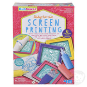 4M KidzMaker Kit Screen Printing Easy To Do by Homeportonline