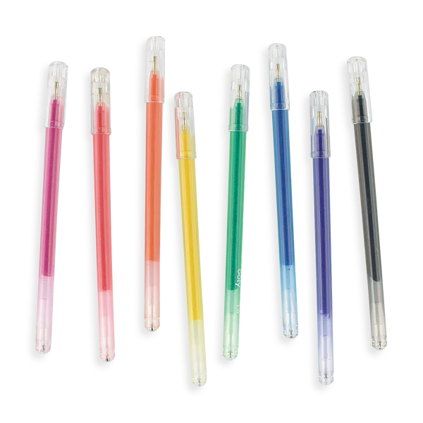Gel Pens Glitter Radiant Writers 1.0 mm Set Of 8 by Homeportonline