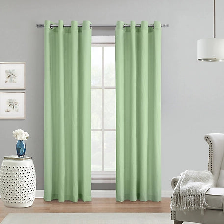 Harmony Grommet Top Panel 52" x 63" Celedon by Homeportonline
