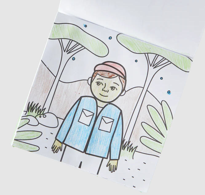 Carry Along! Coloring Book & Crayon Set Safari by Homeportonline