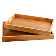 Serving Tray Bamboo Rectangular Sided 15x10in (Single) by Homeportonline
