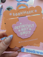Pink Definitely Not Smut Magnetic Bookmark